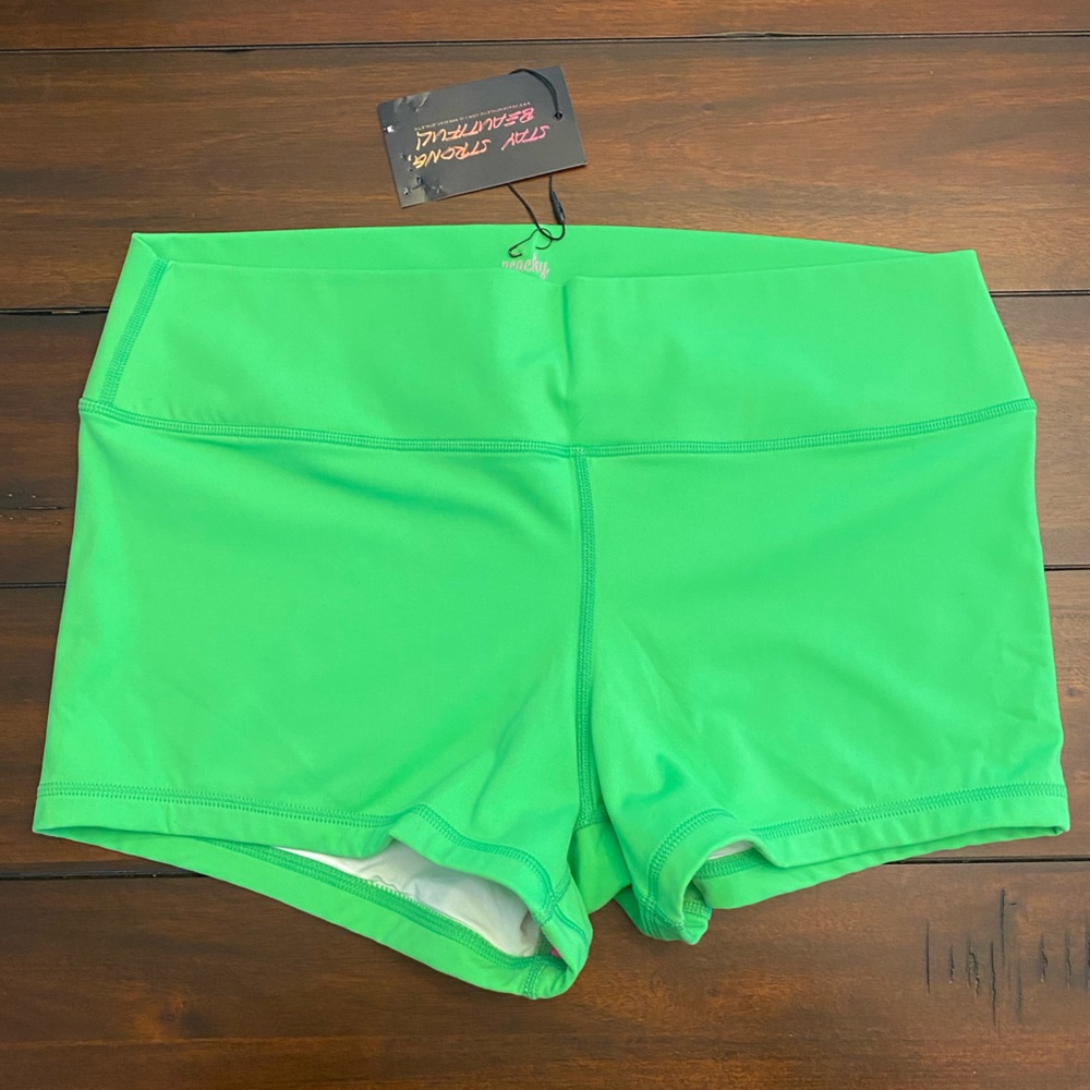 Peachy Athletic NWT Harlequin Green Peach Perfect Size XL